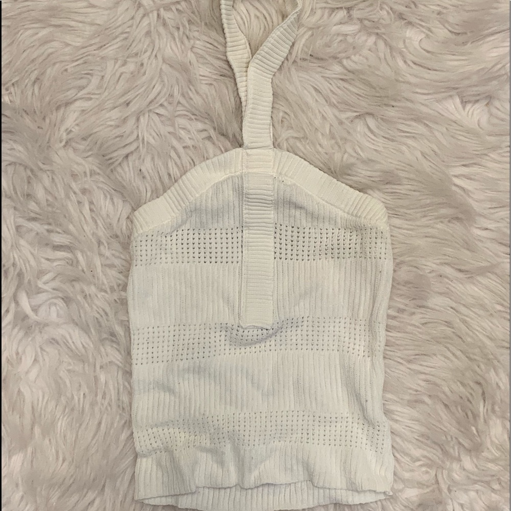 White halter tank